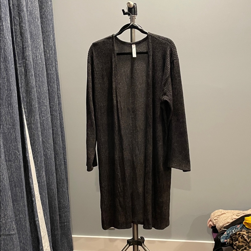Honeyme Charcoal Knit Cardigan